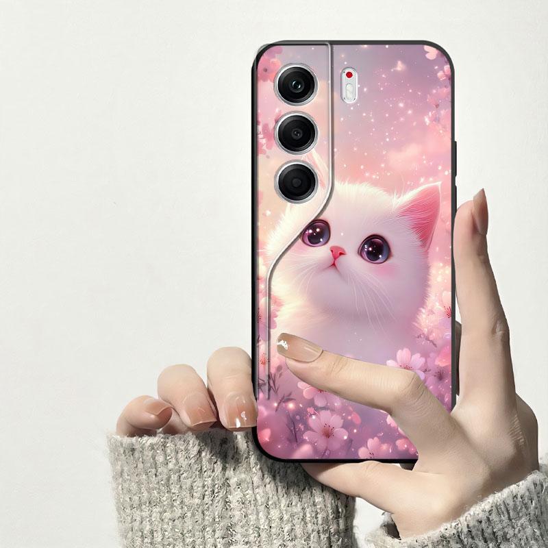 For Tecno Camon 40 Pro 5G /CM7 Case Bumper Soft Silicone Back Cover For Tecno Camon 40 /CM5 Black TPU Shockproof Phone Case