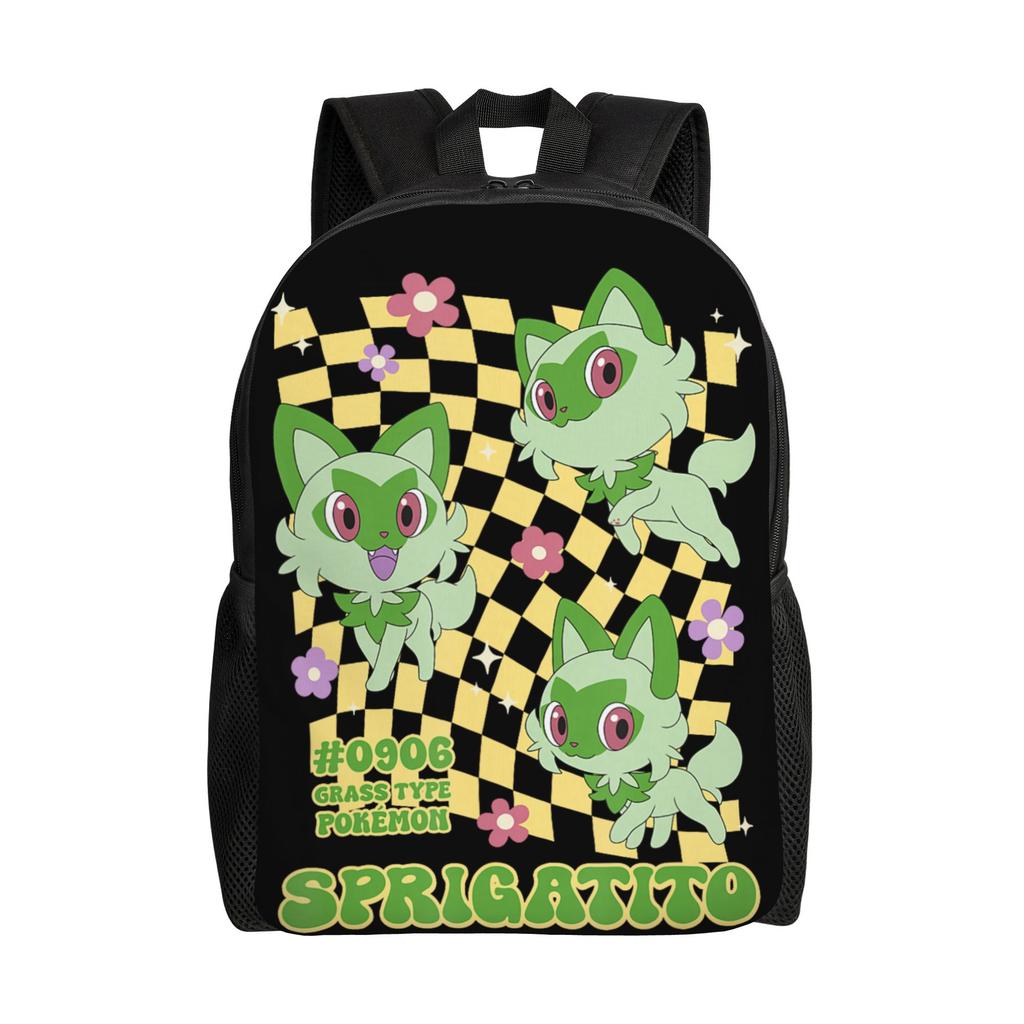 Pokemon Backpacks Squirtle Splashing Water Manga Panel Daypack  Mochila High School Sturdy Shoulder Rucksack