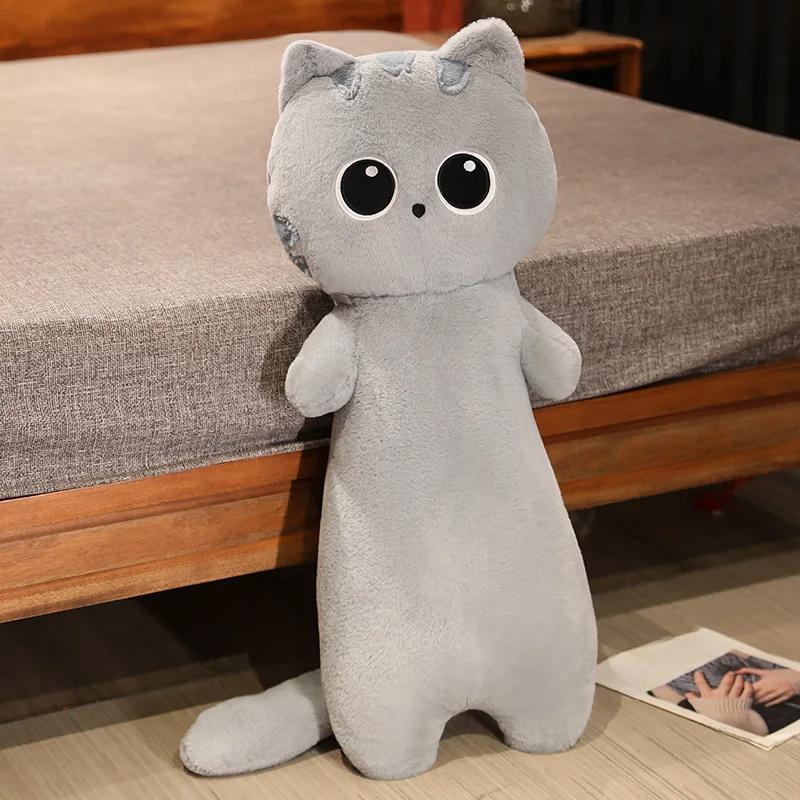 Cute Cat Plush Toy Stuffed Animal Black Cat Throw Pillow Cushion Big Size Toy Children Birthday Gift for Boy Girl
