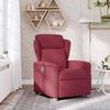 Relaxation Armchair Burgundy Fabric