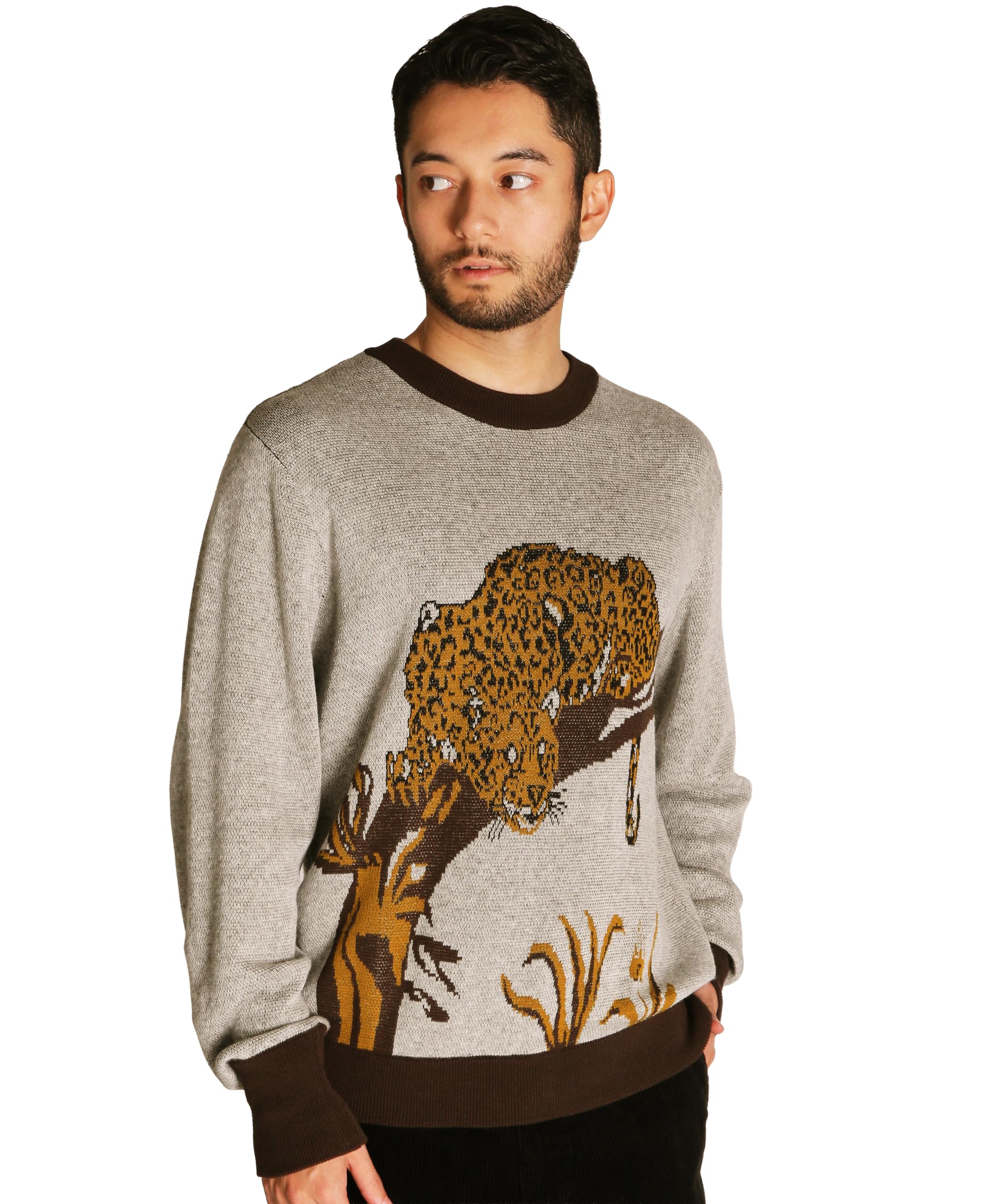 

Schott 50 s Knit, Men s, Size XL, 050, Brown, 782-5240002