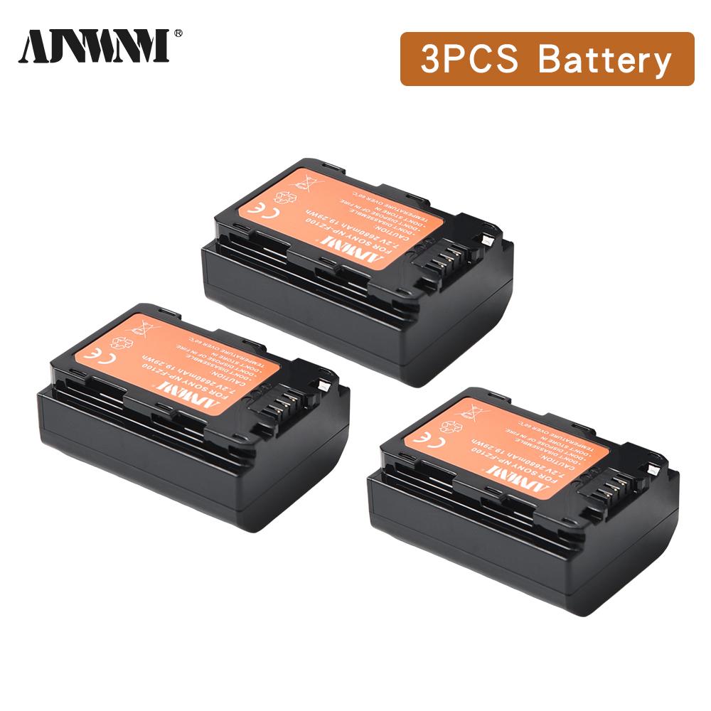 AJNWNM NP-FZ100 NPFZ100 NP FZ100 Battery Kit for Sony NP-FZ100, BC-QZ1, Sony A9, a7R III, A7 III, ILCE-9, A6600