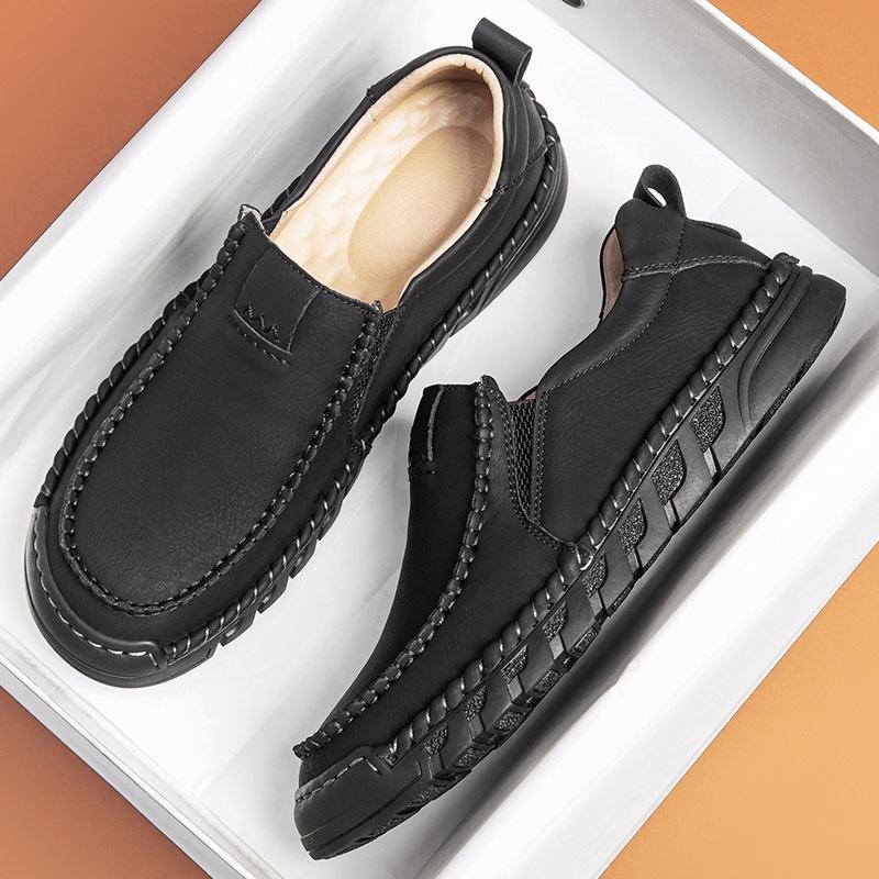 38-46 Ručně vyráběné kožené boty Ležérní pánské boty Pohodlné boty z hovězí kůže Pánské mokasíny Mokasíny Nástrojové boty