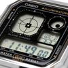 Casio Standard Vintage Series Silver and Overseas Model Analog-Digital Watch, A130WE-1A, Unisex, Black, [Used]