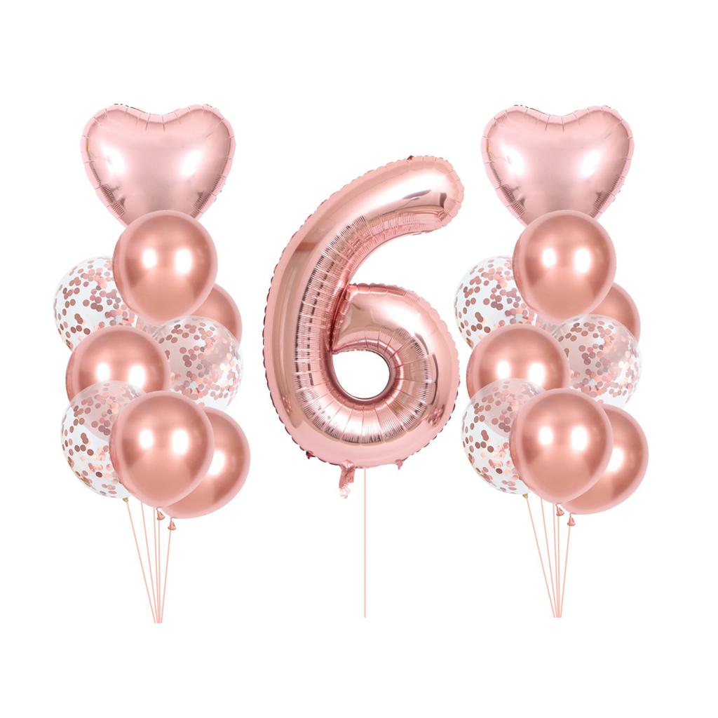 Palloncini Per 5° Compleanno Principessa – Corona Gigante 101 Cm E Numero 5 In Mylar, Set Con Cuori E Nastri, Decorazioni Per Festa Di Bambina