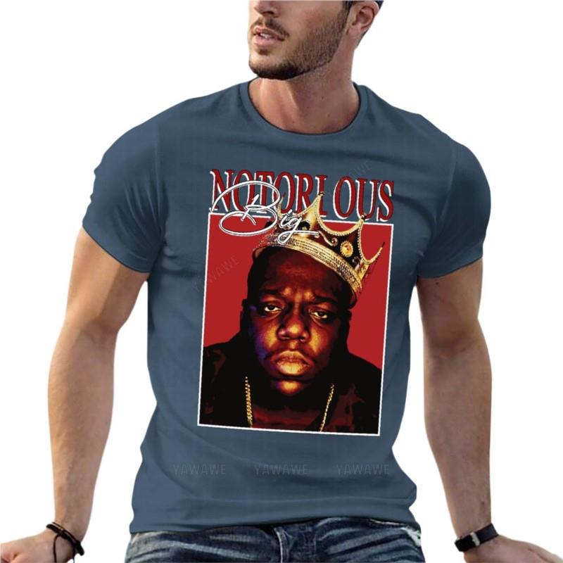 Notorious Big Vintage Oversized Tshirt Printed Men Clothes Cotton Streetwear Plus Size Top Tee