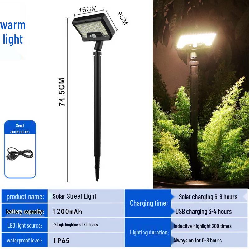 Nufeng LED Solar Path Lights (4-Pack, Warm)