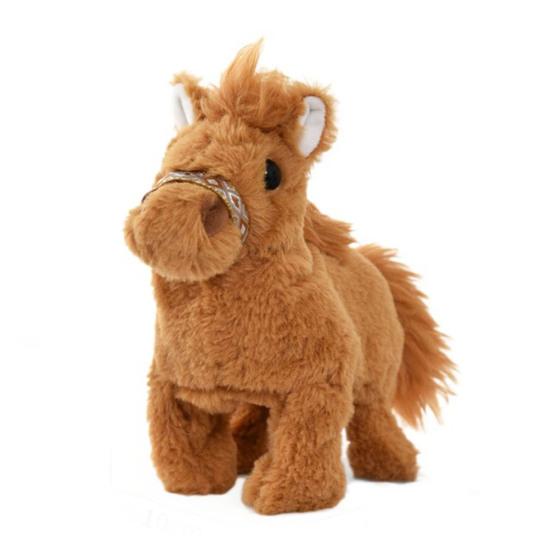 

Electric Plush Horse Toy with Sound Kids Walking Interactive Horse Plushie Toddlers Boys Girls Educational Simulation Stuffed Animal Toy