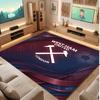 Tappeto in Velluto di Cristallo con Stampa del West Ham United Football, Comodo Assorbente d'Acqua Antiscivolo Tappeto per Pavimenti Interni