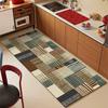 Carpet for Kitchen Floor Mat PVC Waterproof Oil-Proof Non-Slip Leather Rug Geometric Pattern Rugs Long Size Home Decor Carpets
