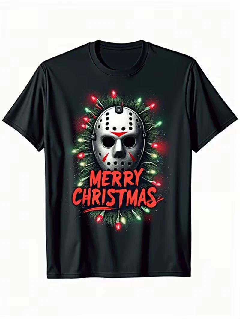 Men S & Women S Black Christmas Horror-Comfortable Stretch Cotton T-Shirt - Jaso S