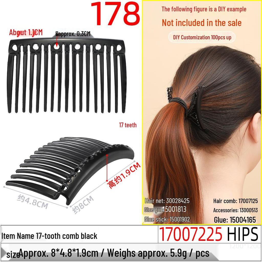 Magic Double Row Elastic Hair Comb Insert for Unique DIY Styling