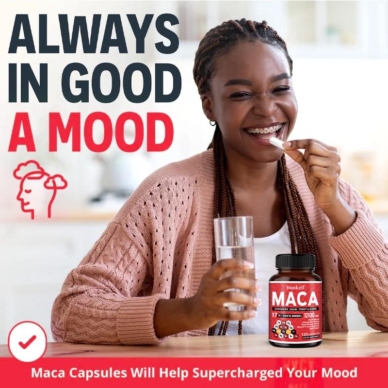 Maca, black pepper, ginseng root 12100mg 120 capsules
