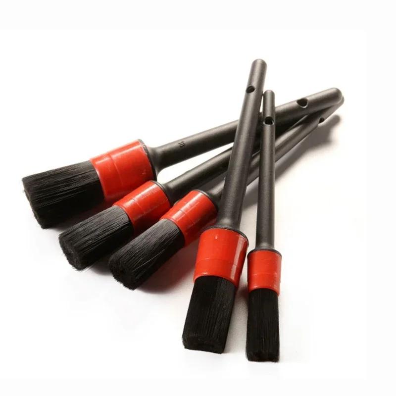 5pcs Car Brush Car Interior Brush Car Wash Brush Cleaning Brush Wheel Hub Cleaning Brush Car Beauty Tools Dust Removal Brush
