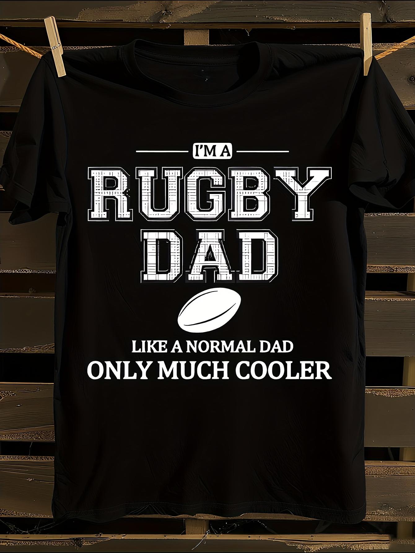 Funny Rugby Dad T-Shirt L