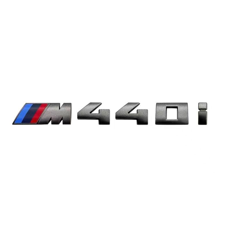 5,5 cm för M-logotyp ny grå ABS-dekal bakluckemärke för BMW M330i M340i M430i M440i M530i M540i M550i dekorationstillbehör.