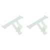 1 Pair Clogs Shoes Tail Wing Decor ABS Slippers Tail Fin Decoration Pendant Ornament Fluorescent