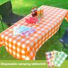5pcs Disposable Waterproof Oil Proof Tablecloth Convenient For Outdoor Camping Thick Picnic Cushion Ring Protective Table Cloth