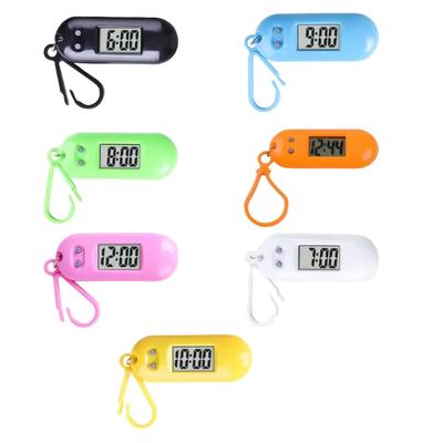 Miniature LED Digital Keychain Pocket Watch Easy Read Clock for Students Kids Portable and Easy To Use Timepiece