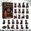 Day of The Dead Advent Calendar Calendar, 24-Day Acrylic Ornament Set with Dark Style Home Decor Skull And Marigold Designs, Halloween Tree