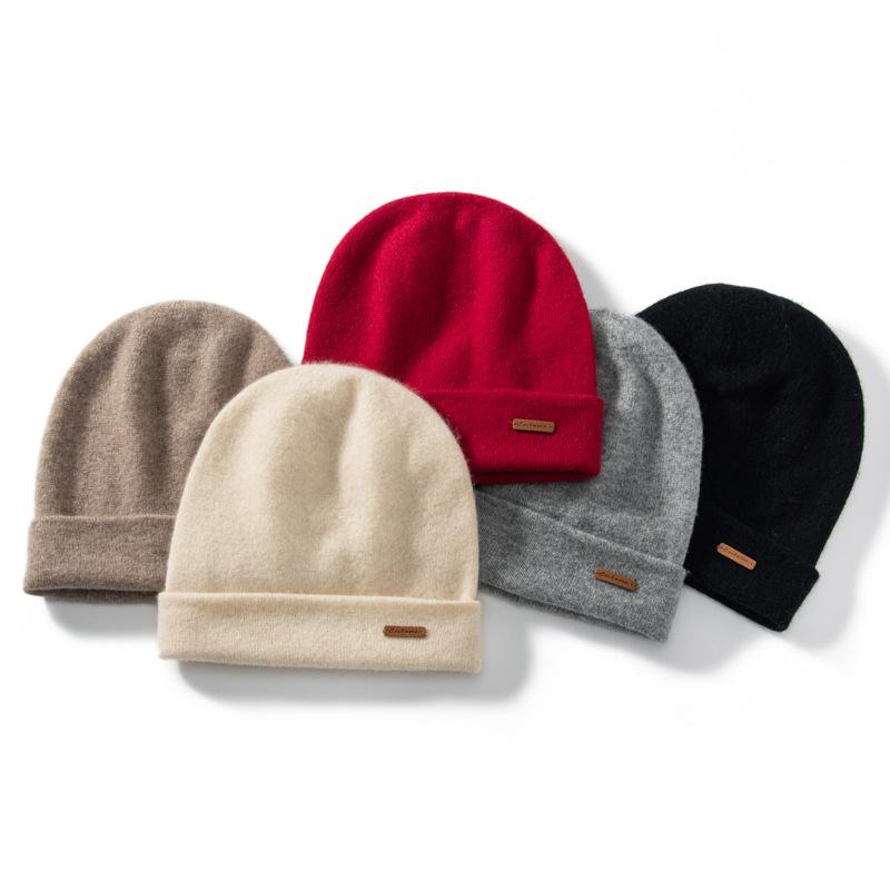 Double Layer Thickened Baotou Hat Cashmere Knitted Hat Men's Outdoor Winter Warm Hat Ear Protector Cold Hat