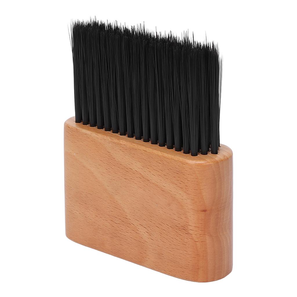 Broken Hair Brush Soft Bristles Wood Handle Professional Neck Duster