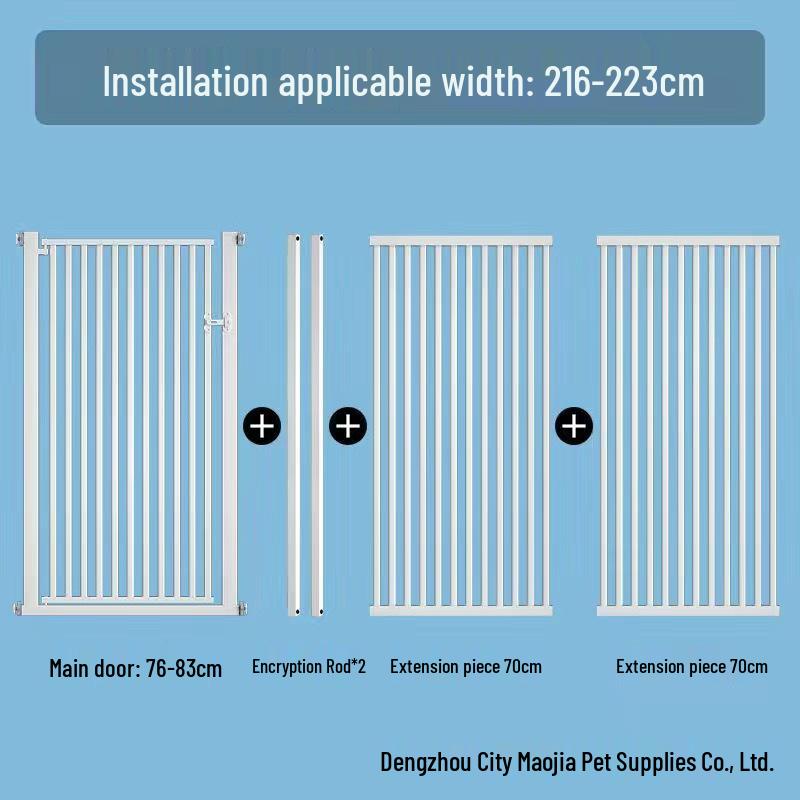 Large No-Drill Pet Gate: Dog Isolation, Cat Guardrail, and Anti-Cat Barrier
