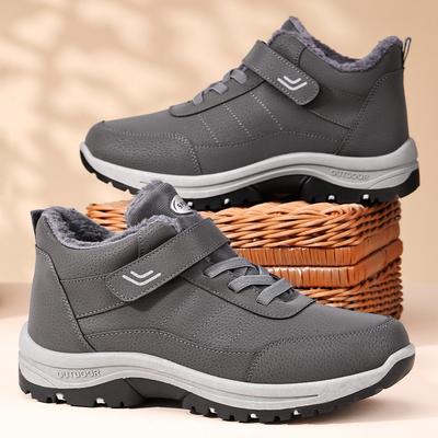 Men's Shoes New Winter Velvet High-top Snow Boots Thick-soled Outdoor Casual Shoes Thickened Warm Cotton Boots