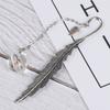 Flower Specimens Bookmark Pendant Metal Book Mark School Office Supply