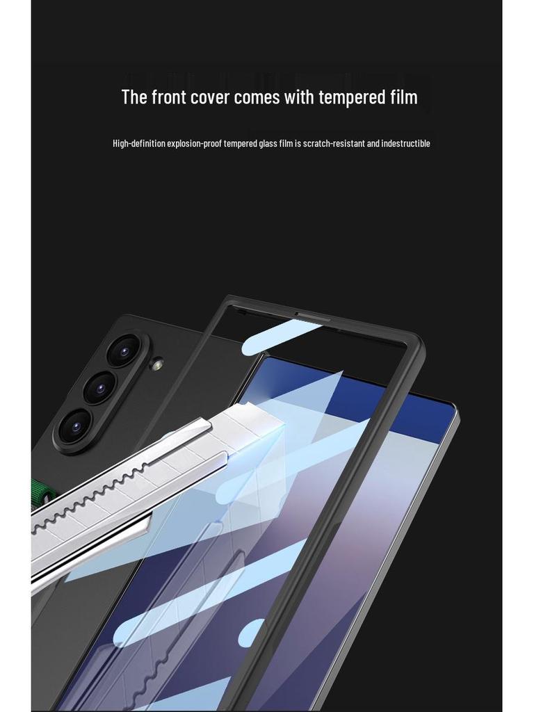 Samsung Z Fold7 Silicone Case with Elastic Wristband - Premium Foldable Phone Cover