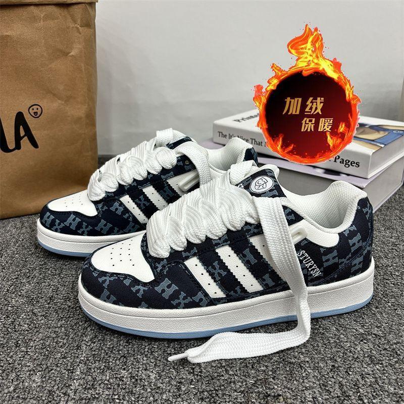 

35-43 Большой размер Гонконгский стиль Нишевая платформа Пара Обувь-хлеб Женские ins Тренд 2025 Новые С круглым носком Студенческие Универсальные Де 43