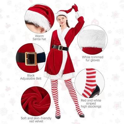New Christmas Women's Dress Costume Christmas Uniform D Party Cosplay Suit
