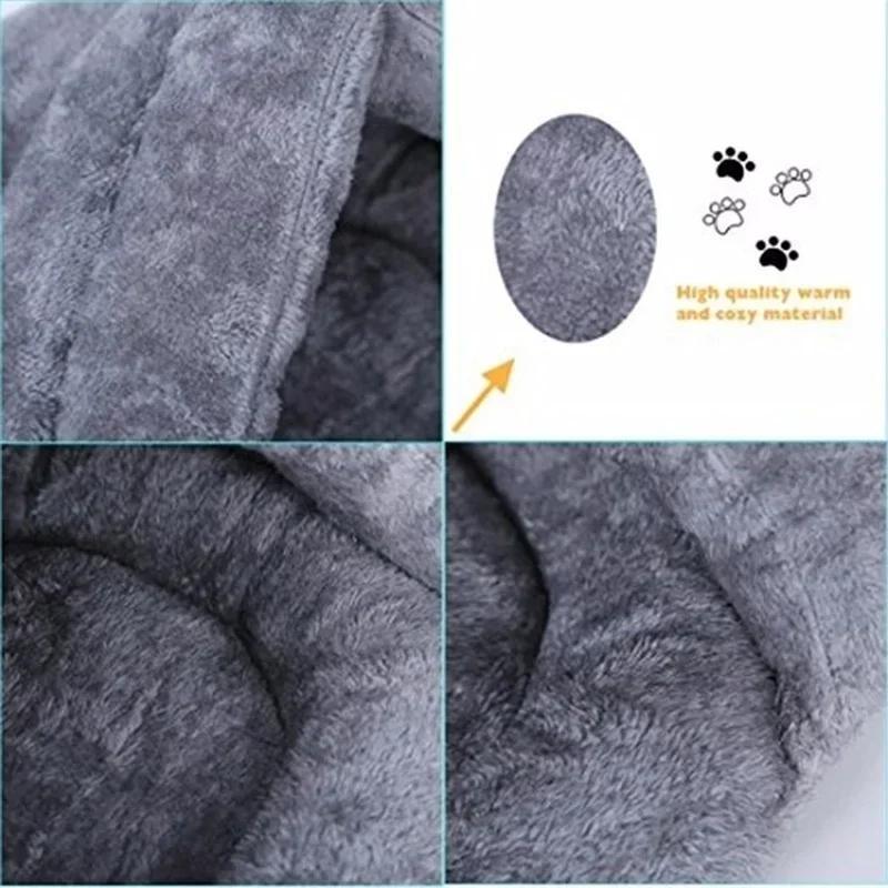 Winter Warm Triangle Cat Nest Thickened Fury Mongolian Bag Half Closed Sleeping Bag Pet Pad Cat And Dog Pet Sleeping Supplies