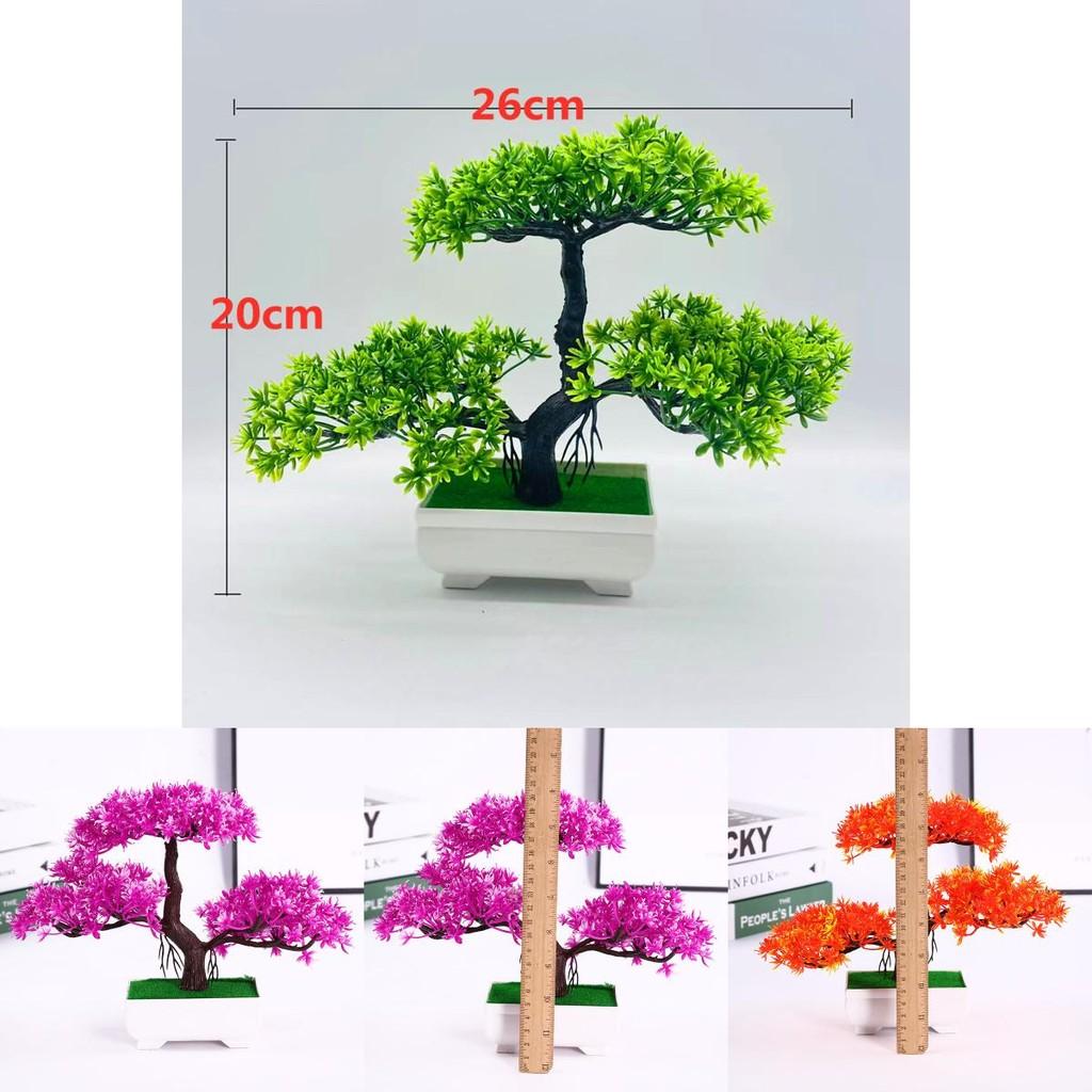 Artificial Potted Plant Plastic Bonsai Garden Decorative Ornament For Indoor Use