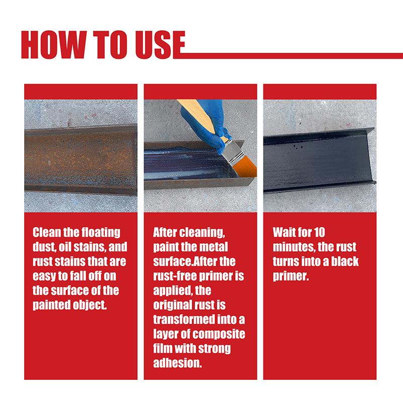 Multi Purpose Anti Rust Primer Rust Remover Automotive Rust Conversion Agent Iron Metal Surface Clean Protect Rust Removal Paint