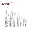 Girelle da pesca con cuscinetti a sfera in acciaio inossidabile Snap 1-10 # Girelle da pesca in mare rotanti Snap Connettore Accessori per la pesca