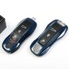 For Porsche Key Key Case Cayenne Macan 911 Paramela 718 Taycan Midnight Blue