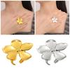 Opening Rings Flower Rings Hand Jewelry Fashion Rings Stainless Steel Adjustable Rings Suitable for Fashion Enthusiasts