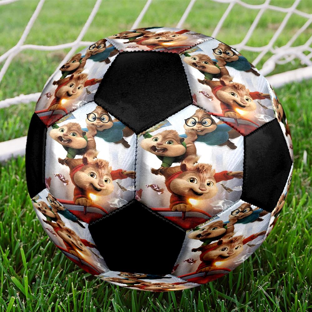 Ballon de football Alvin et les Chipmunks Taille 5, Convient pour les matchs en intérieur et en extérieur, un cadeau adapté à tous.