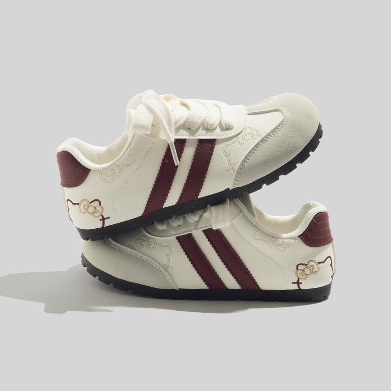 Belle Thin Baseplate Shoes Flat-soled German Training Shoes Lightweight Soft Sole Round Head Casual Shoes