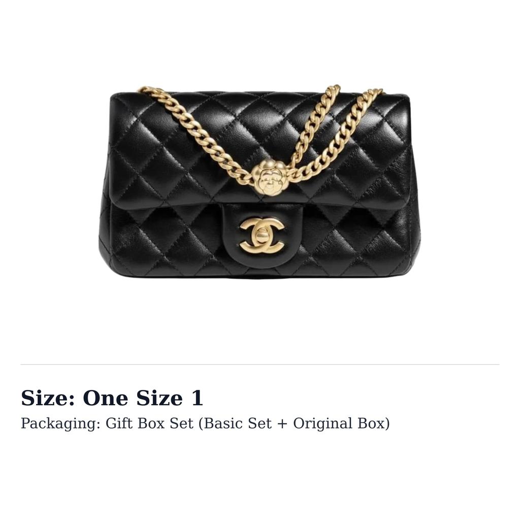 Chanel Classic Flap CF Sheepskin Chain Bag, Shoulder Bag, Crossbody Bag Mini Women's Black AS4041-B10716-94305