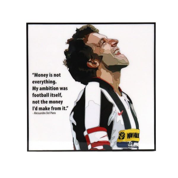 

Art Frame Alessandro Del Piero FIFA Soccer Goods Art KEETATAT SITTHIKET Poster Pop Art Frame Overseas Soccer Player Forward Italy National Team Serie
