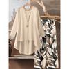 Ladies', Fashionable, Elegant, Printed Set, Polka Dot, Loose, Casual Set