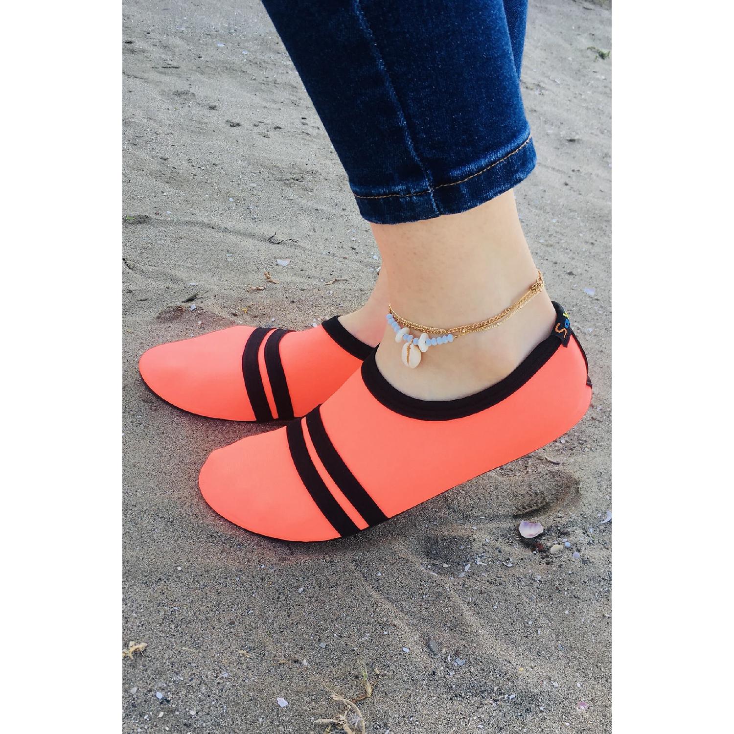 

Нескользящие морские ботильоны с толстой подошвой