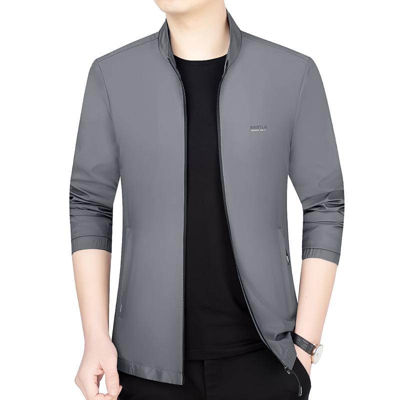 Spring 2026 Men's Stand-Up Collar Jacket: Versatile Business Casual Outerwear