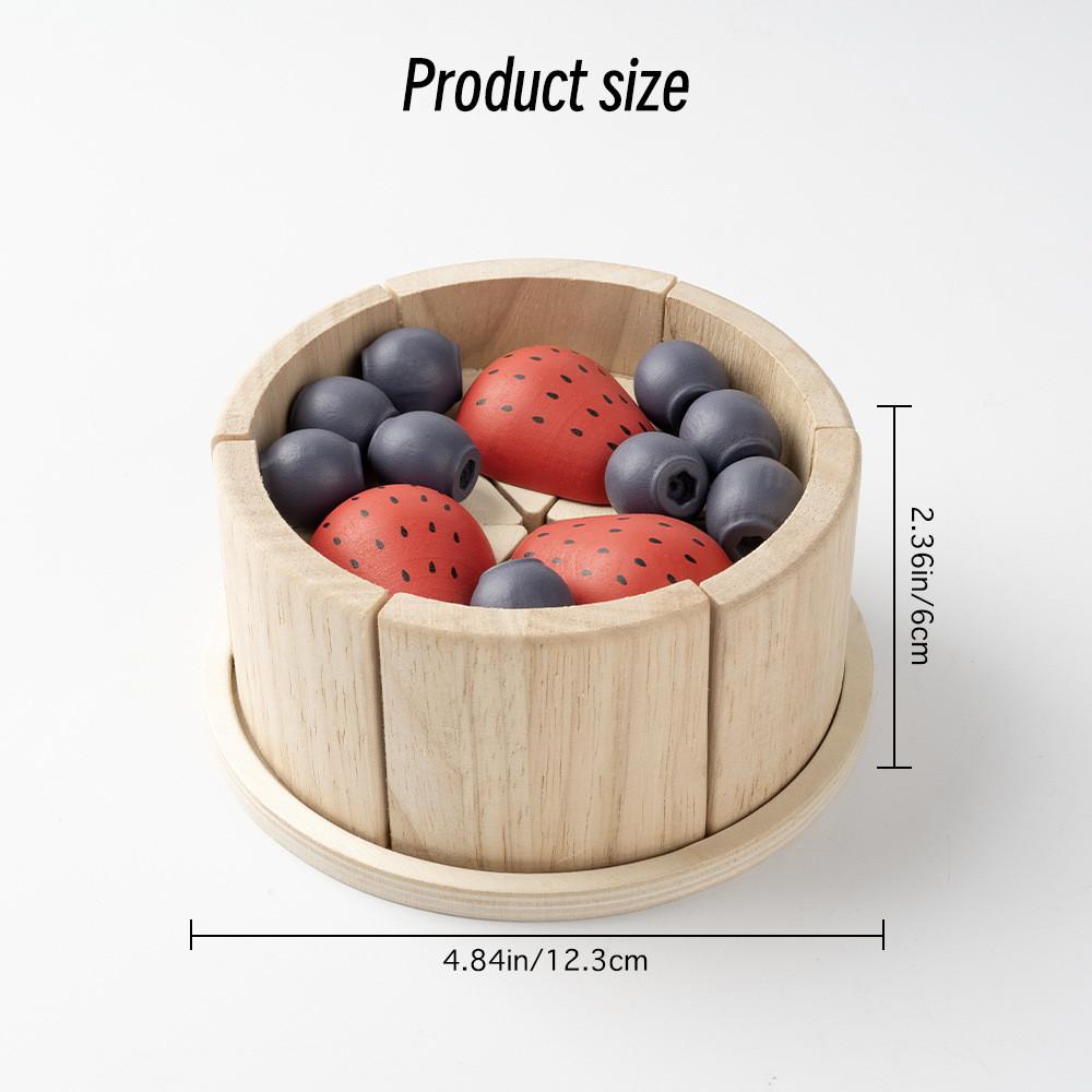 Kitchen Play Children Toy Wooden Mini Cake Set Creative Hand Eye Coordination