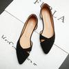 Lastest Shoes For Women Fashion Woman Flats Pointed Toe Hot Trendy Offer Genuine Mark Luxury Brand Cheap Clearance