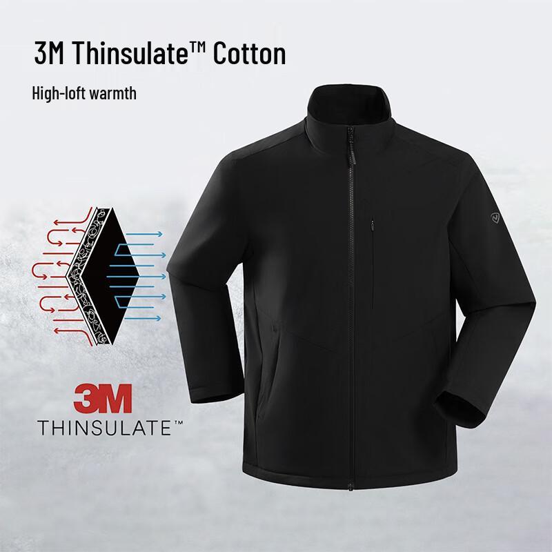 Nothland Men's NPJFH5644E Outdoor Insulated Padded Jacket