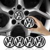 4pcs Car Wheel Center Cover Stickers Hub Cap Auto Decoration Accessories For R Golf 4 Motion GTI Polo Touran Octavia