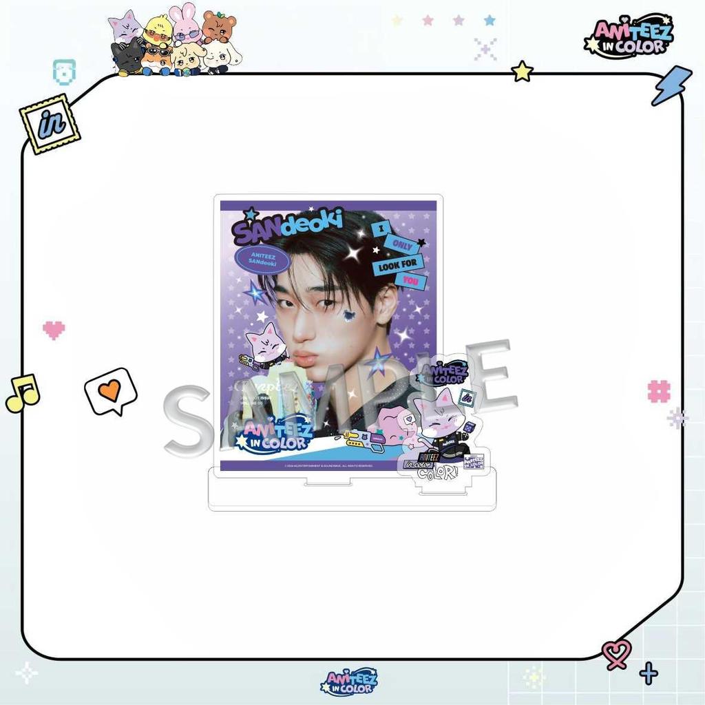 ATEEZ Double-Sided Acrylic Standee: Star-Themed Desktop Ornament Concert Merchandise